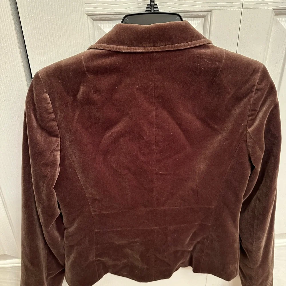 Womens J Crew Velour Velvet Jacket / Blazer, size 10 - Picture 4 of 4